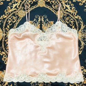 Victoria’s Secret silk and lace top